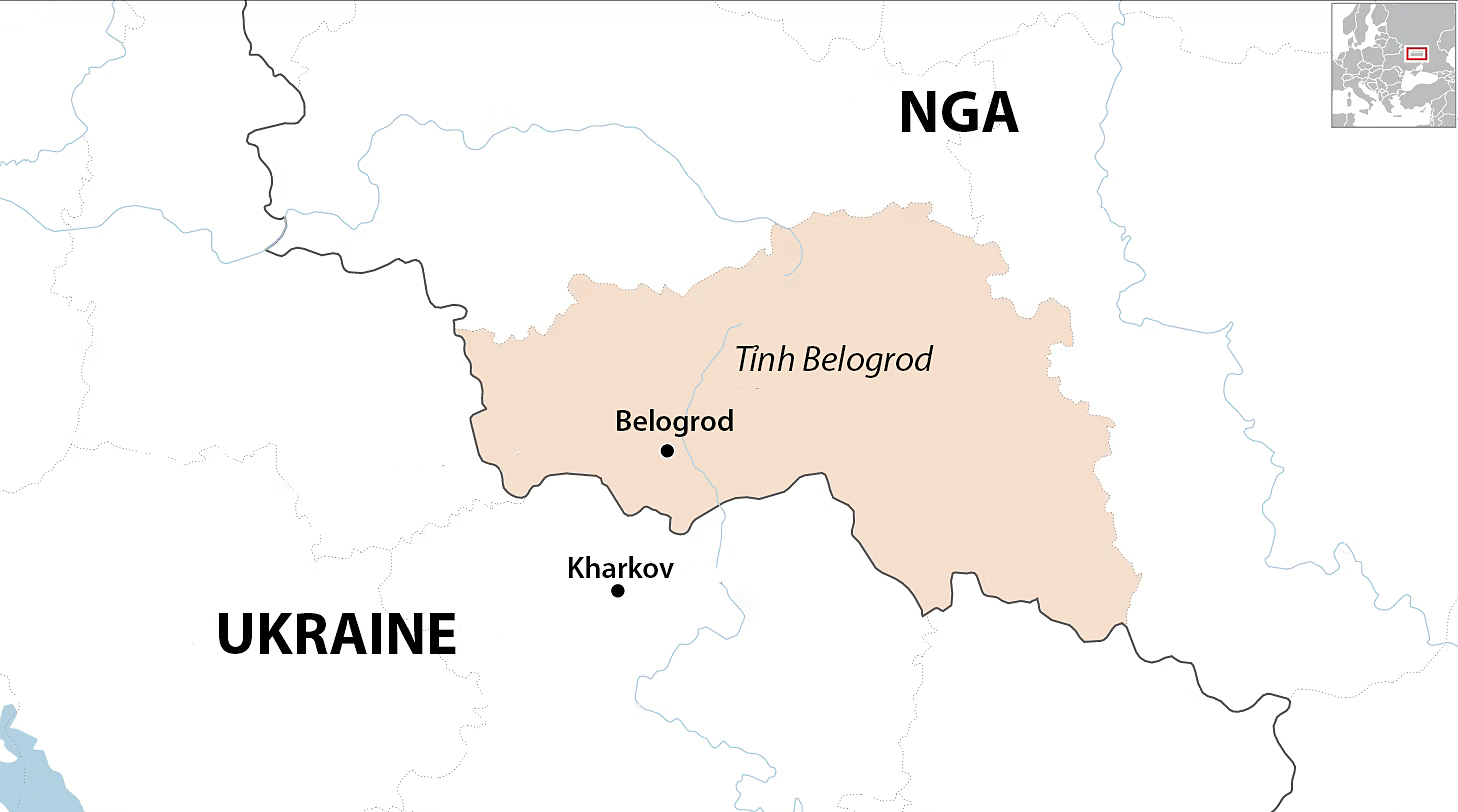 55631871781372677484a-belo-168-4386-8292-1685076742 Vị trí tỉnh Belgorod của Nga. Đồ họa: FT