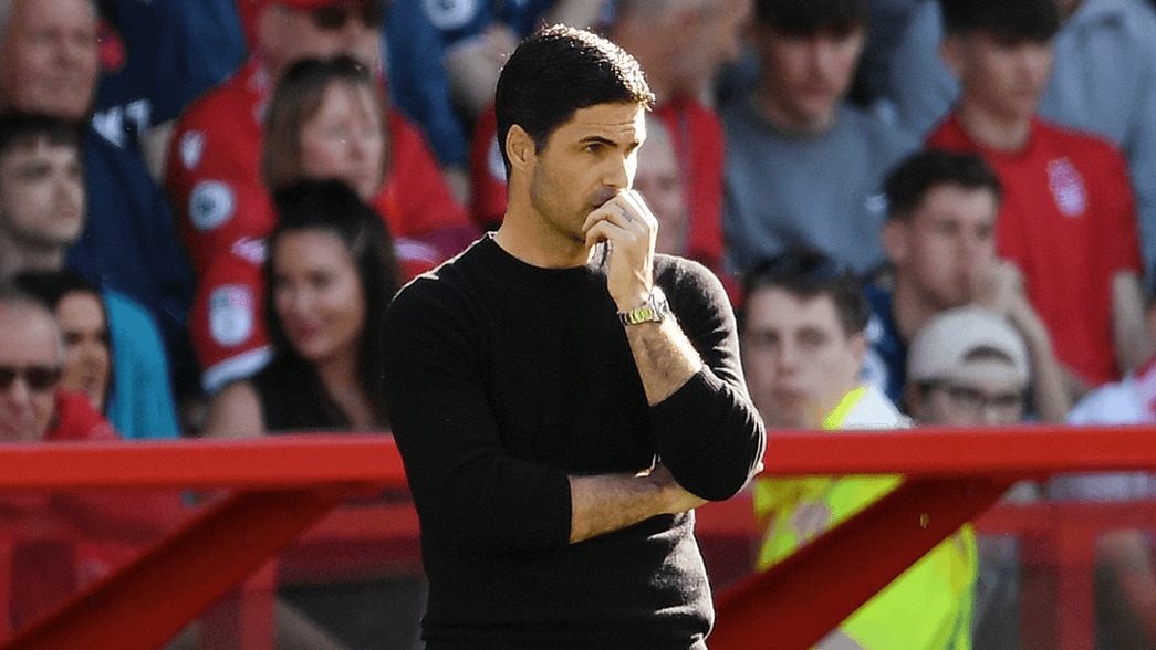 arteta-forest-a-1-jpeg-4329-1684839668 HLV Arteta quan sát cầu thủ Arsenal thi đấu trong trận thua Nottingham 0-1 trên sân City Ground ngày 20/5. Ảnh: arsenal.com