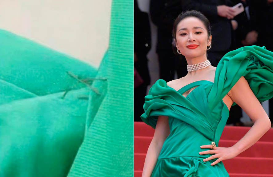 cao-diep-4237-1684394937 Cao Diệp tự may phần dưới nách bị bung chỉ. Ảnh: Sina