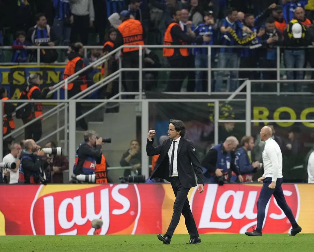 new-project-47-6739-1684284356 Inzaghi mừng chiến thắng 1-0 trước Milan trong trận bán kết lượt về tối 16/5. Ảnh: AP