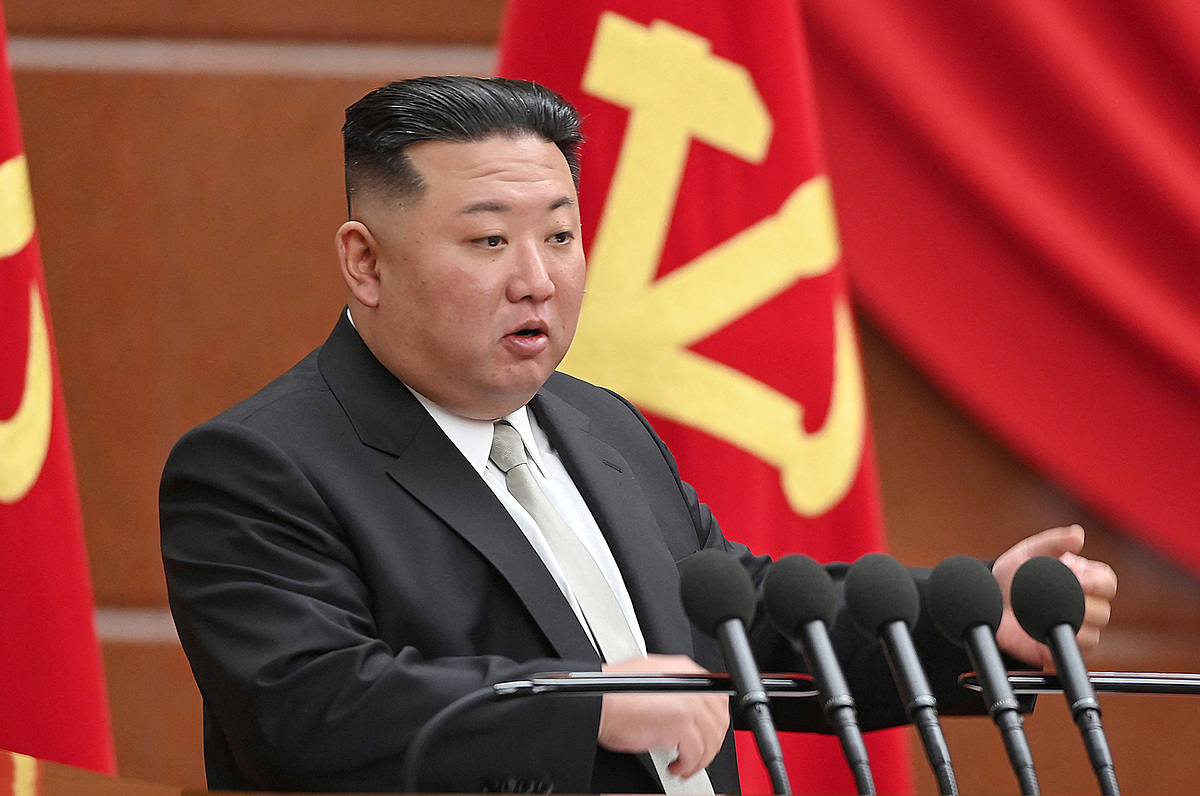 2023-01-01t144551z-1902291700-5038-2921-1686533605 Lãnh đạo Kim Jong-un tại kỳ họp Ban chấp hành trung ương khóa VIII đảng Lao động Triều Tiên ở thủ đô Bình Nhưỡng hồi tháng 1. Ảnh: KCNA