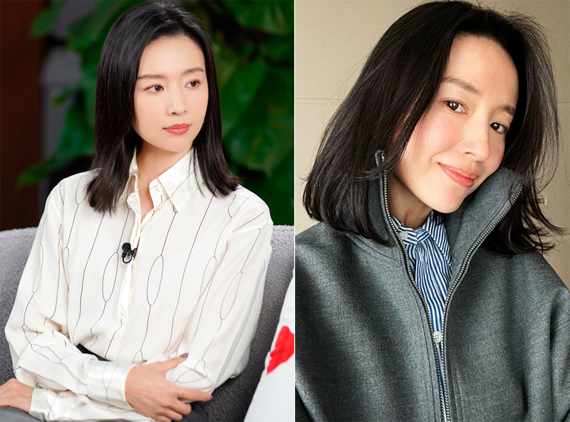 Đổng Khiết thường để mặt mộc hoặc trang điểm phong cách tự nhiên. Ảnh: Dong Jie Studio