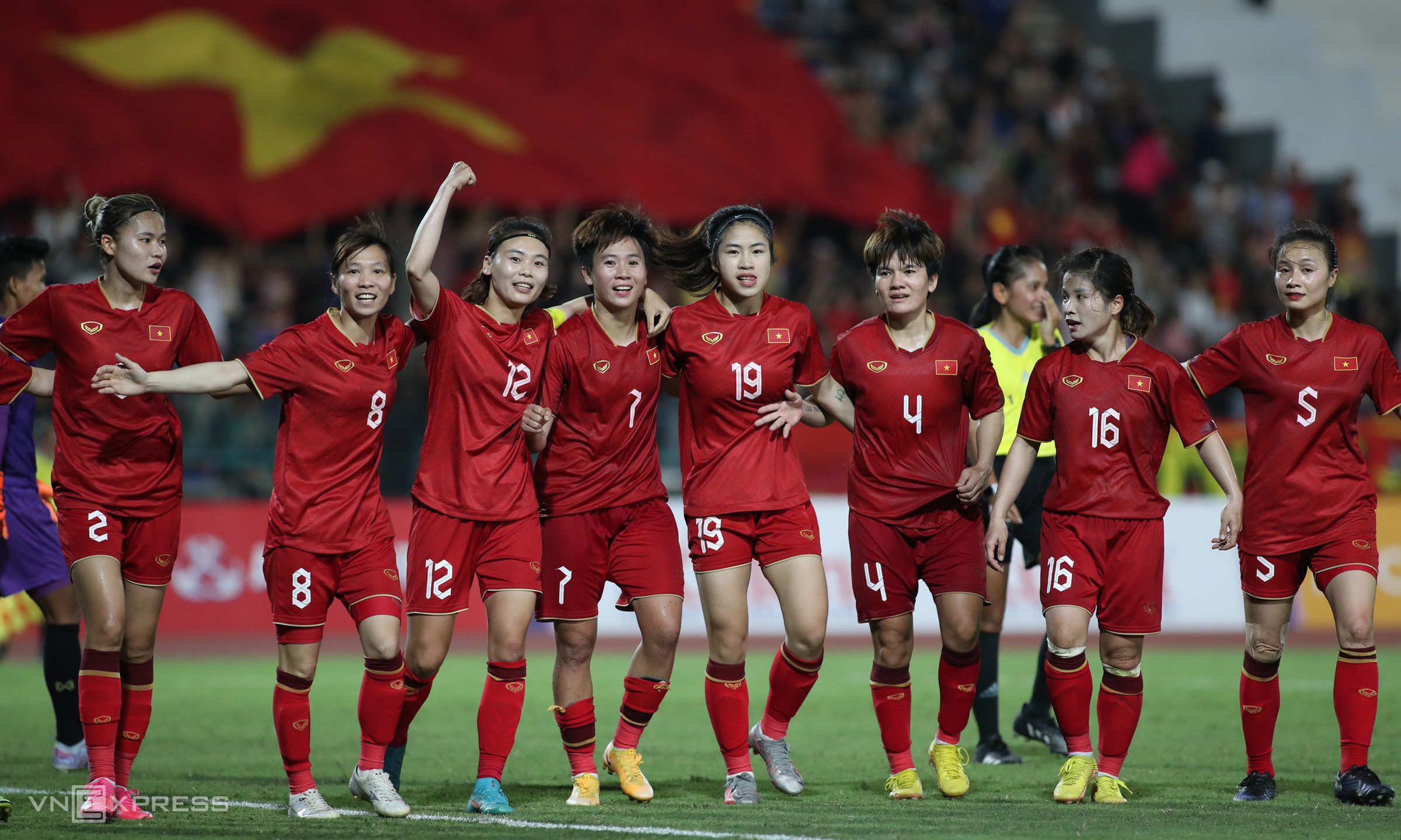 World Cup 2023 là thành quả xứng đáng sau những nỗ lực không biết mệt mỏi của đội tuyển nữ Việt Nam. Ảnh: Đức Đồng