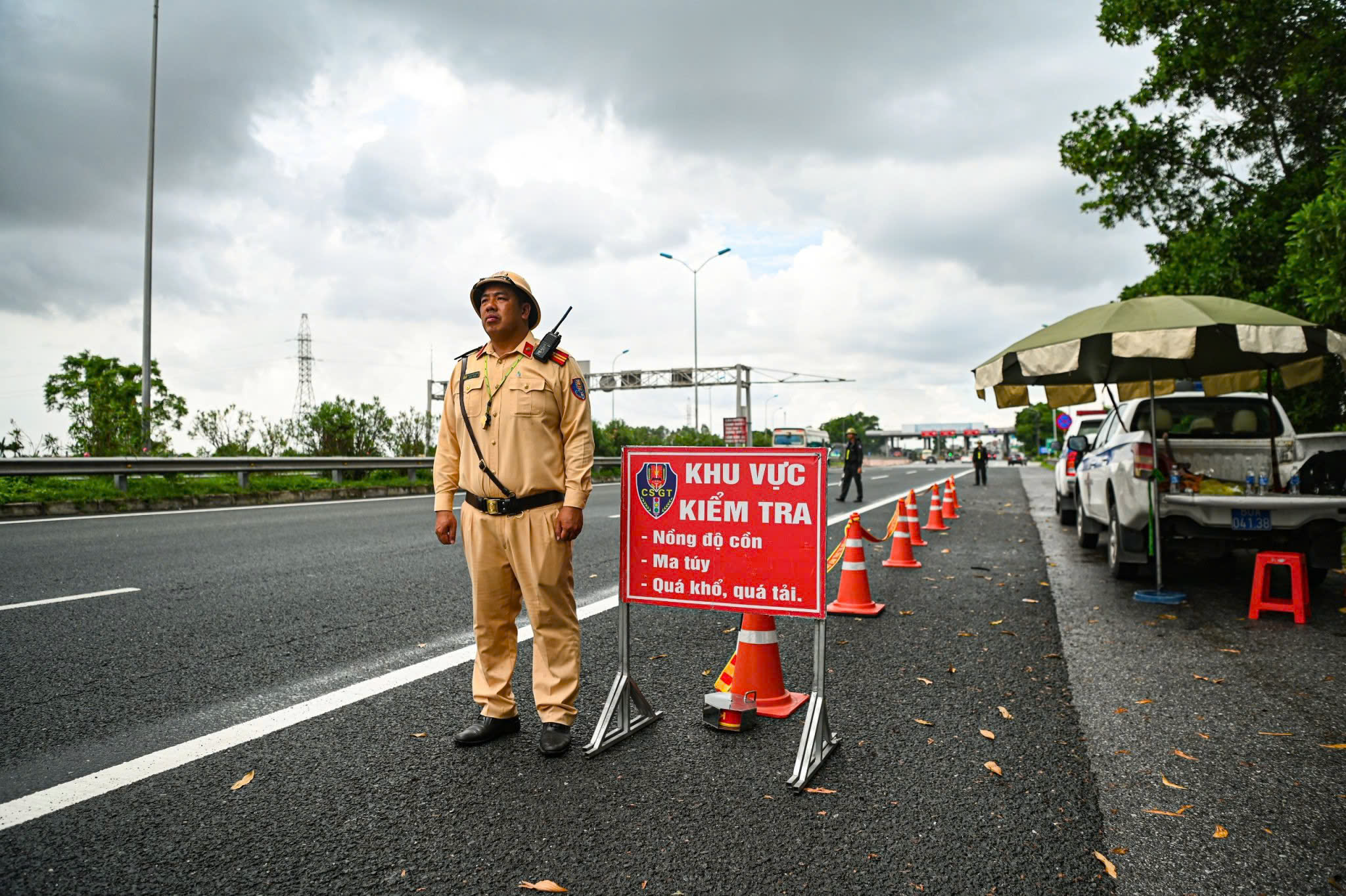 c62fd153452de073b93c-jpg-6915-1721614212-1 CSGT tăng cường kiểm tra trên các tuyến cao tốc. Ảnh: Cục CSGT