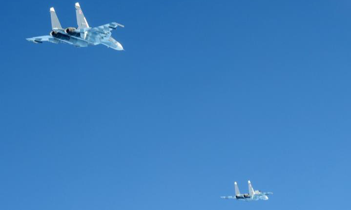 Hai tiêm kích Su-30 Nga tại biển Baltic hôm 15/7. Ảnh: Không quân Thụy Điển