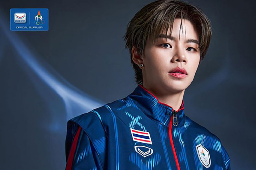 olympic-1-3230-1721467261-1 Một trong bốn đồng phục mới của tuyển OIympic Thái Lan. Ảnh: NOCT