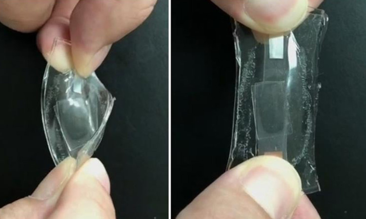 pin-deo-set-6177-1721275214-1 Pin lithium-ion mới chứa các thành phần co giãn được. Ảnh: ACS Energy Letters