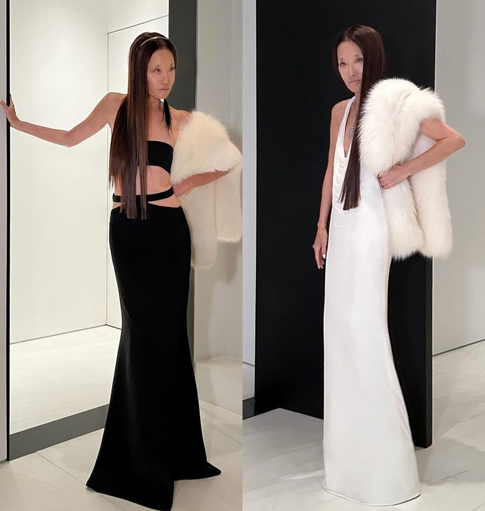 Hai bộ đầm Vera Wang diện trong tiệc sinh nhật đều thuộc dòng cao cấp do bà thiết kế. Ảnh:  Instagram Vera Wang