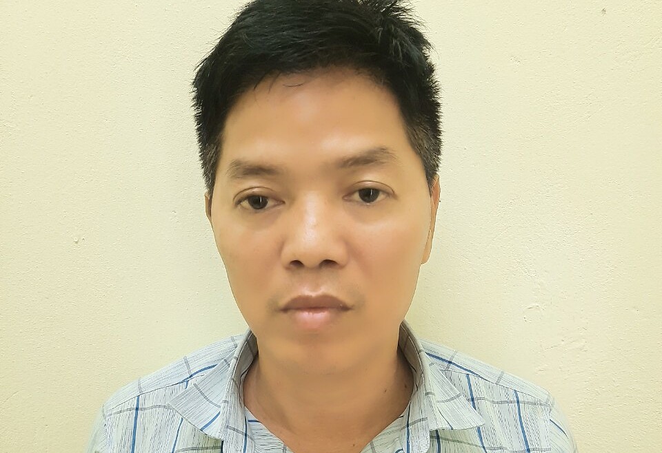 Bị can Lê Văn Tiệp. Ảnh: Công an Hoài Đức