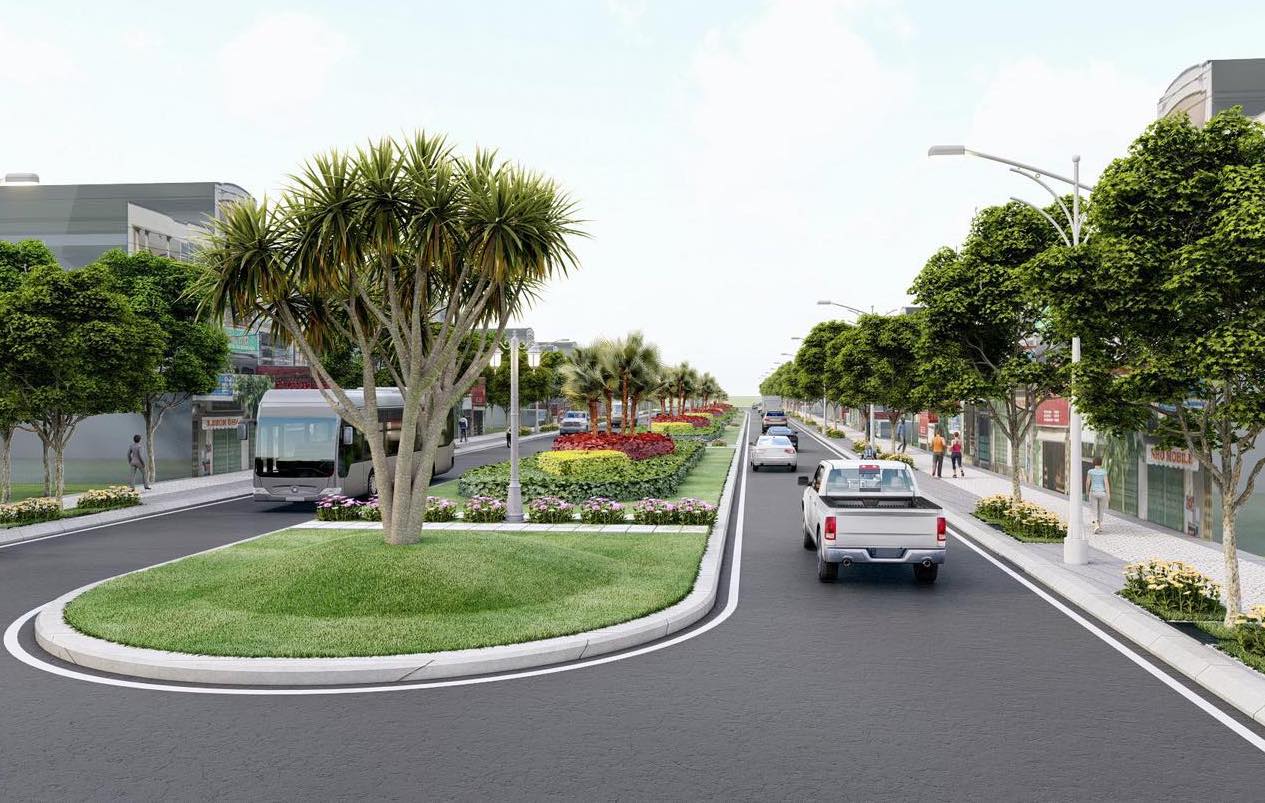 Phối cảnh dự án nâng cấp đường Thạnh Xuân 25 khi hoàn thành nâng cấp. Ảnh: UBND quận 12