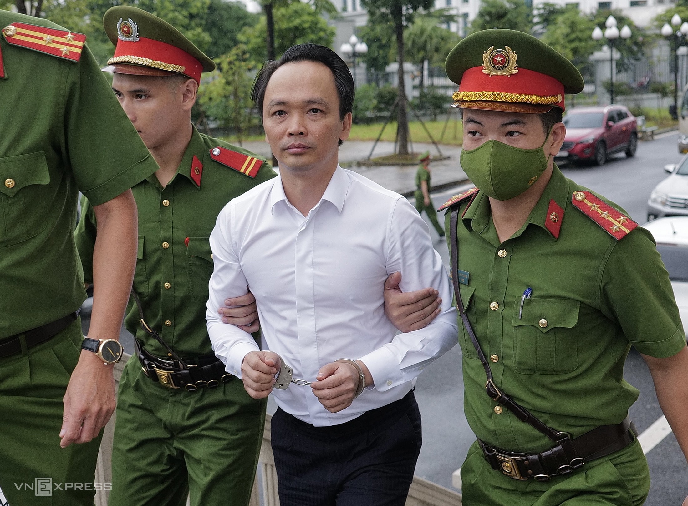 Bị cáo Trịnh Văn Quyết ra tòa ngày 24/7. Ảnh: Ngọc Thành