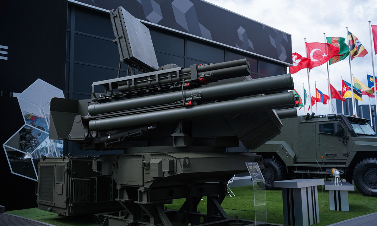 5563187178137268443a-nga-5104-1723693839-1 Nguyên mẫu tổ hợp Pantsir-SMD-E tại gian trưng bày trong triển lãm ARMY 2024 ở Moskva, Nga ngày 13/8. Ảnh: Rostec