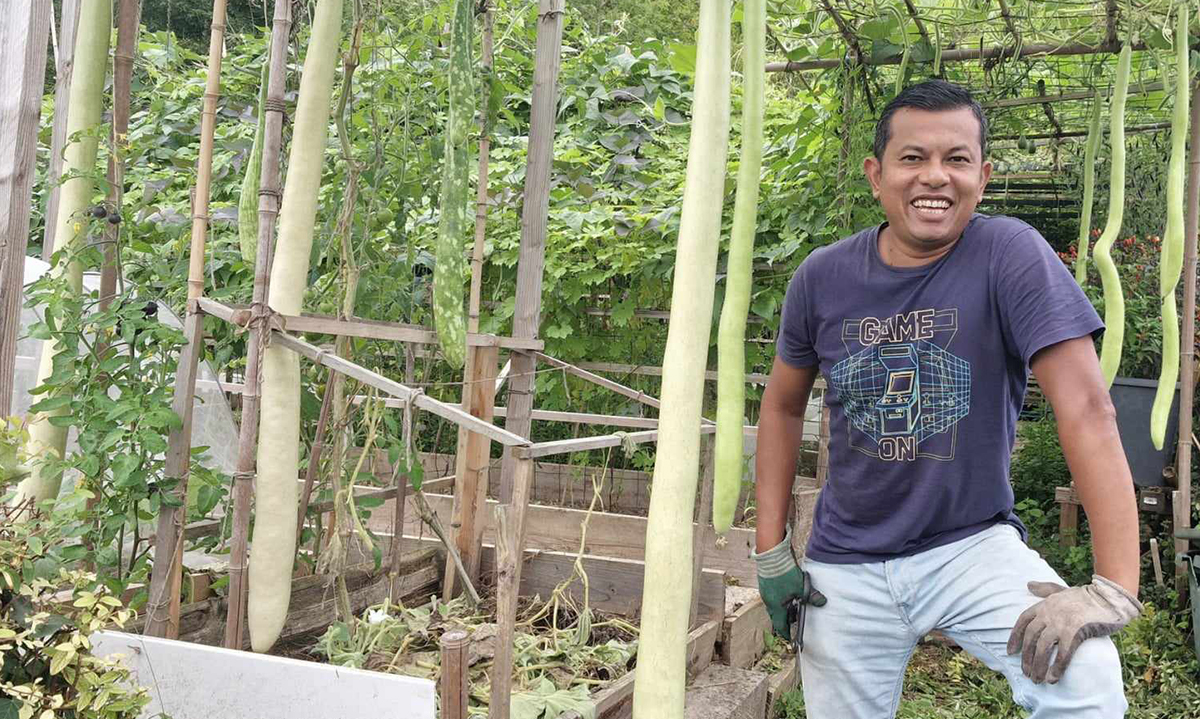 anh-3-3-3890-1725598673-1 Anh André Souppaya bên một góc vườn rau của gia đình tại ngoại ô Paris, Pháp. Ảnh: Nhân vật cung cấp