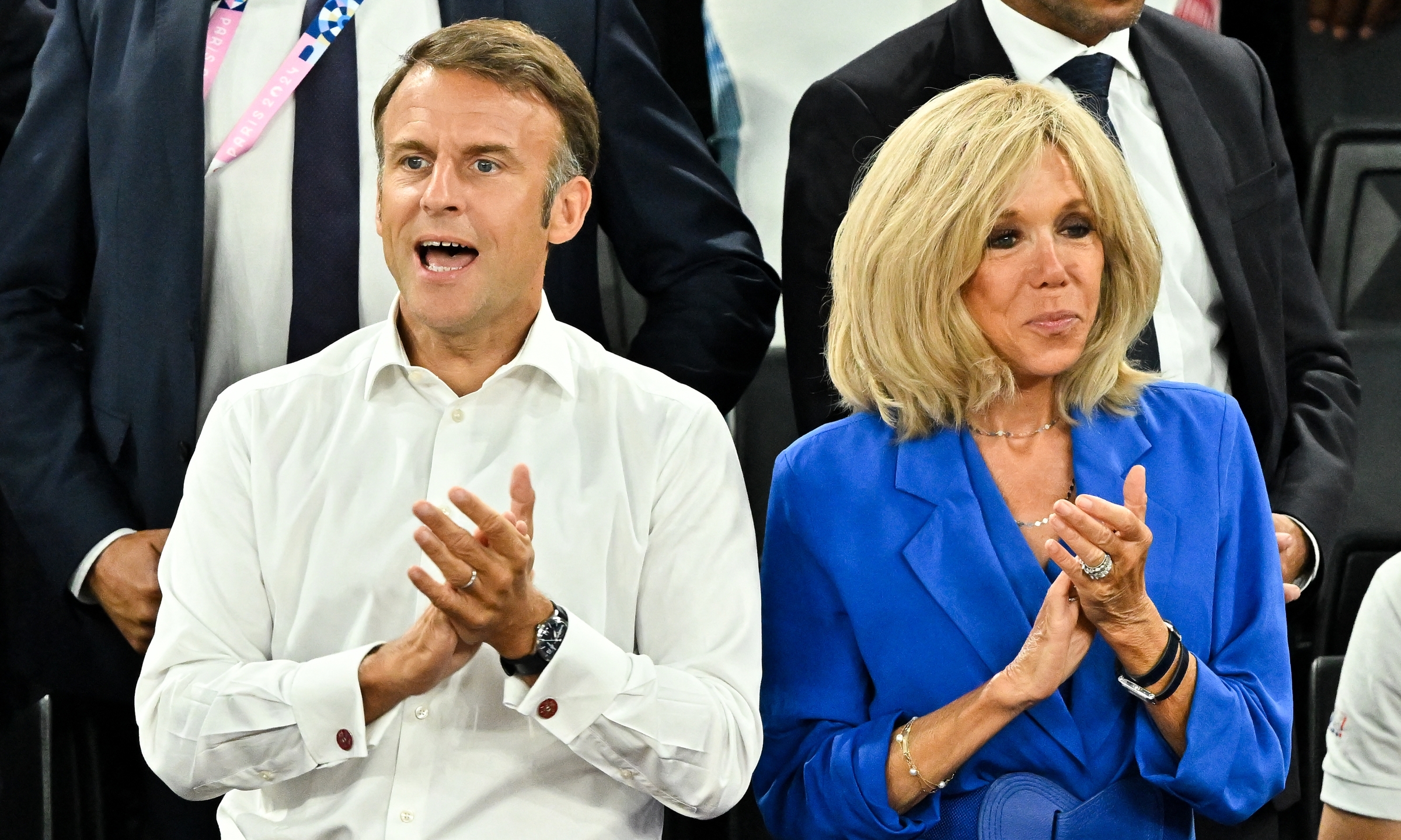 2024-08-11t000000z-1552416854-6455-8285-1726195212 Tổng thống Pháp Emmanuel Macron và phu nhân Brigitte tại Paris ngày 11/8. Ảnh: Reuters