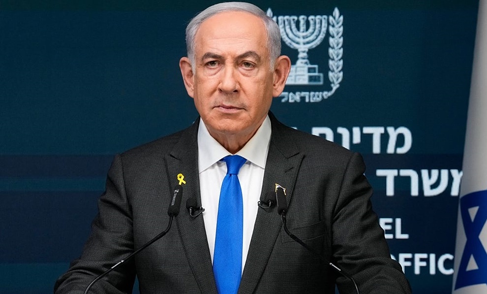 Thủ tướng Israel Benjamin Netanyahu phát biểu tại một cuộc họp báo ở Jerusalem hôm 2/9. Ảnh: AFP