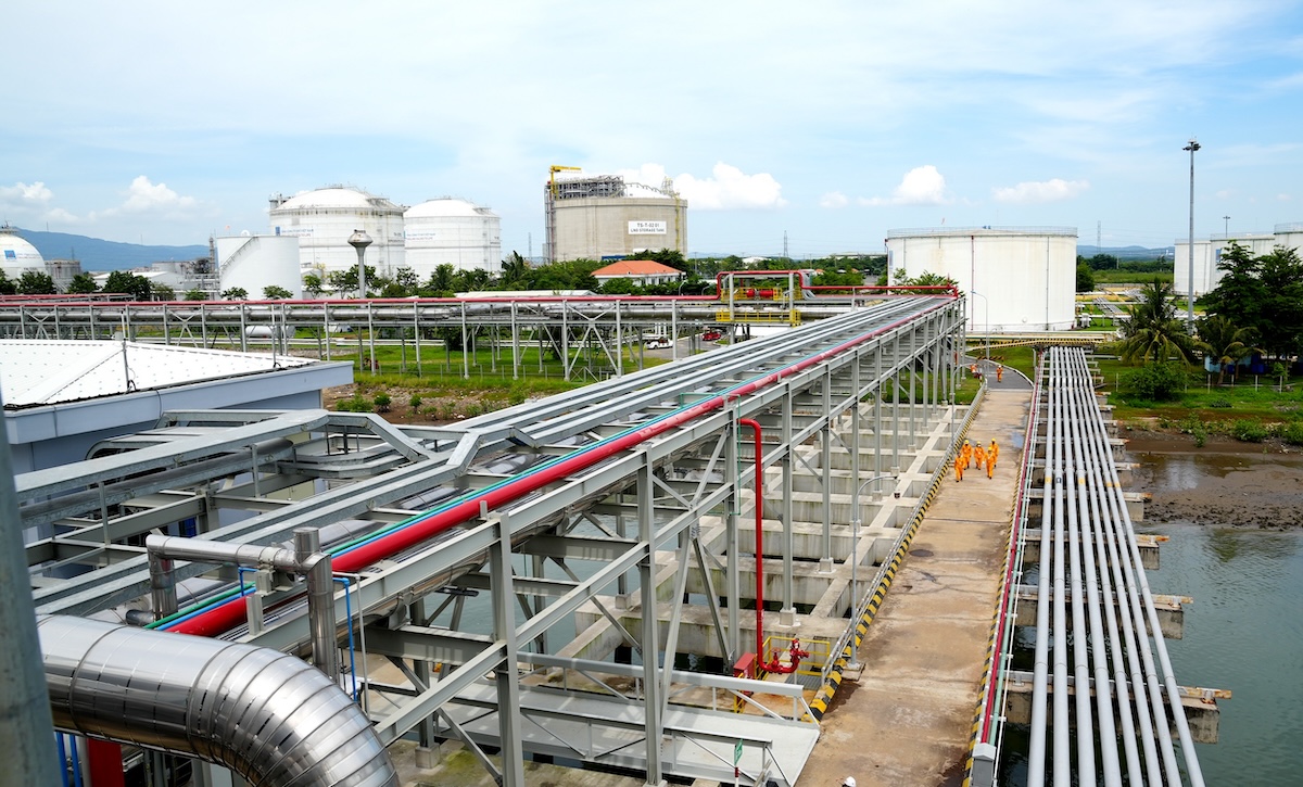 Kho cảng LNG Thị Vải. Ảnh: PVGas