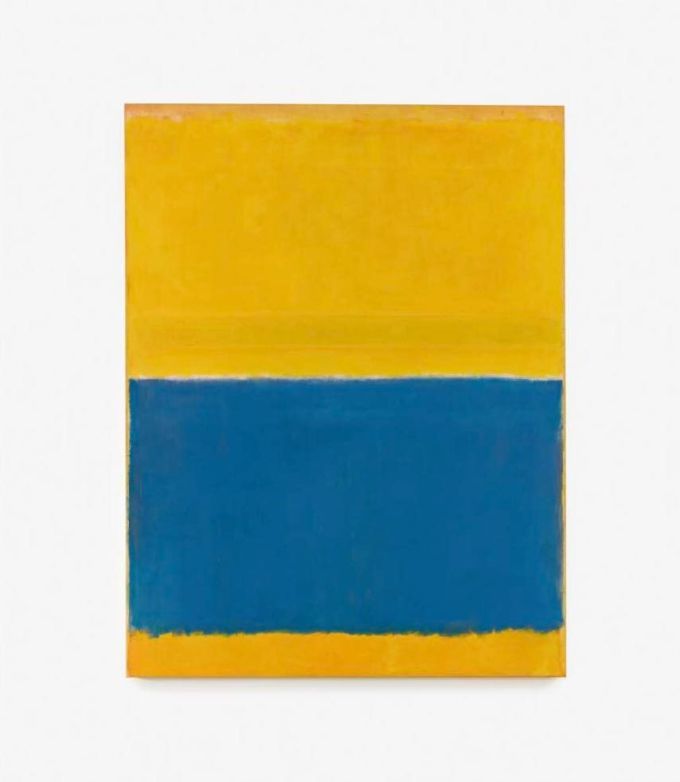 Tranh Không đề (Vàng và Xanh dương). Ảnh: Sothebys