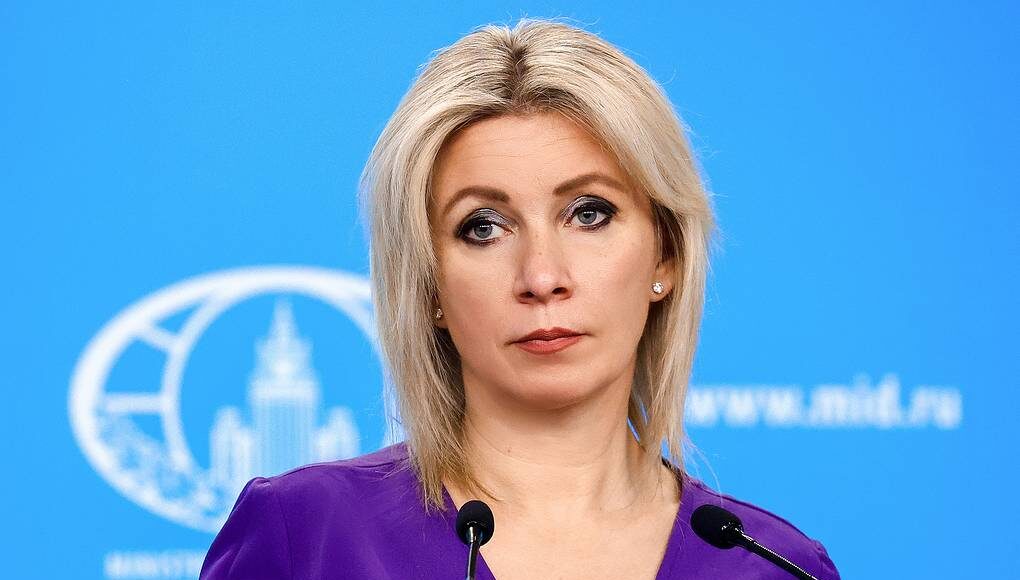 Phát ngôn viên Bộ Ngoại giao Nga Maria Zakharova tại cuộc họp báo ở Moskva hồi tháng 2. Ảnh: TASS