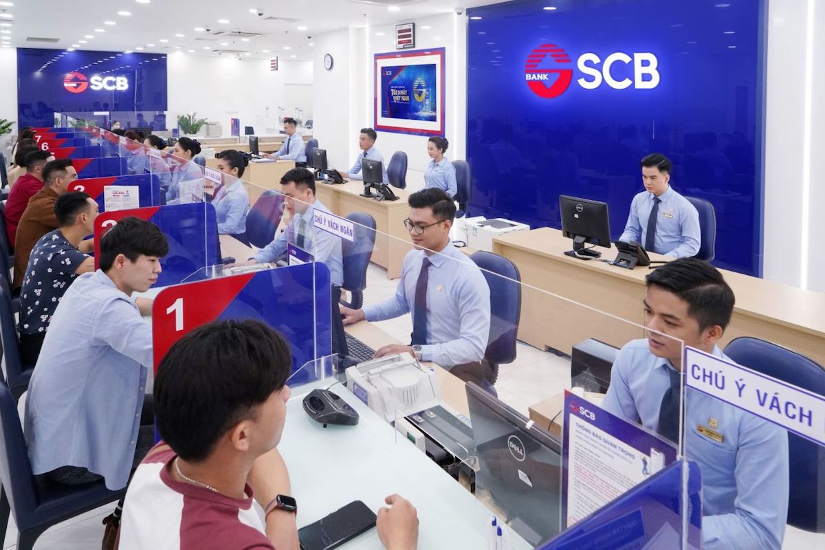 Một chi nhánh của Ngân hàng SCB. Ảnh: SCB