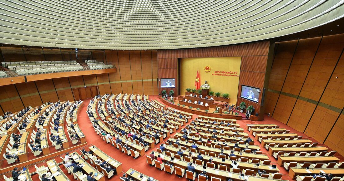 Quang cảnh kỳ họp bất thường lần 2 của Quốc hội, ngày 7/1. Ảnh: Media Quốc hội