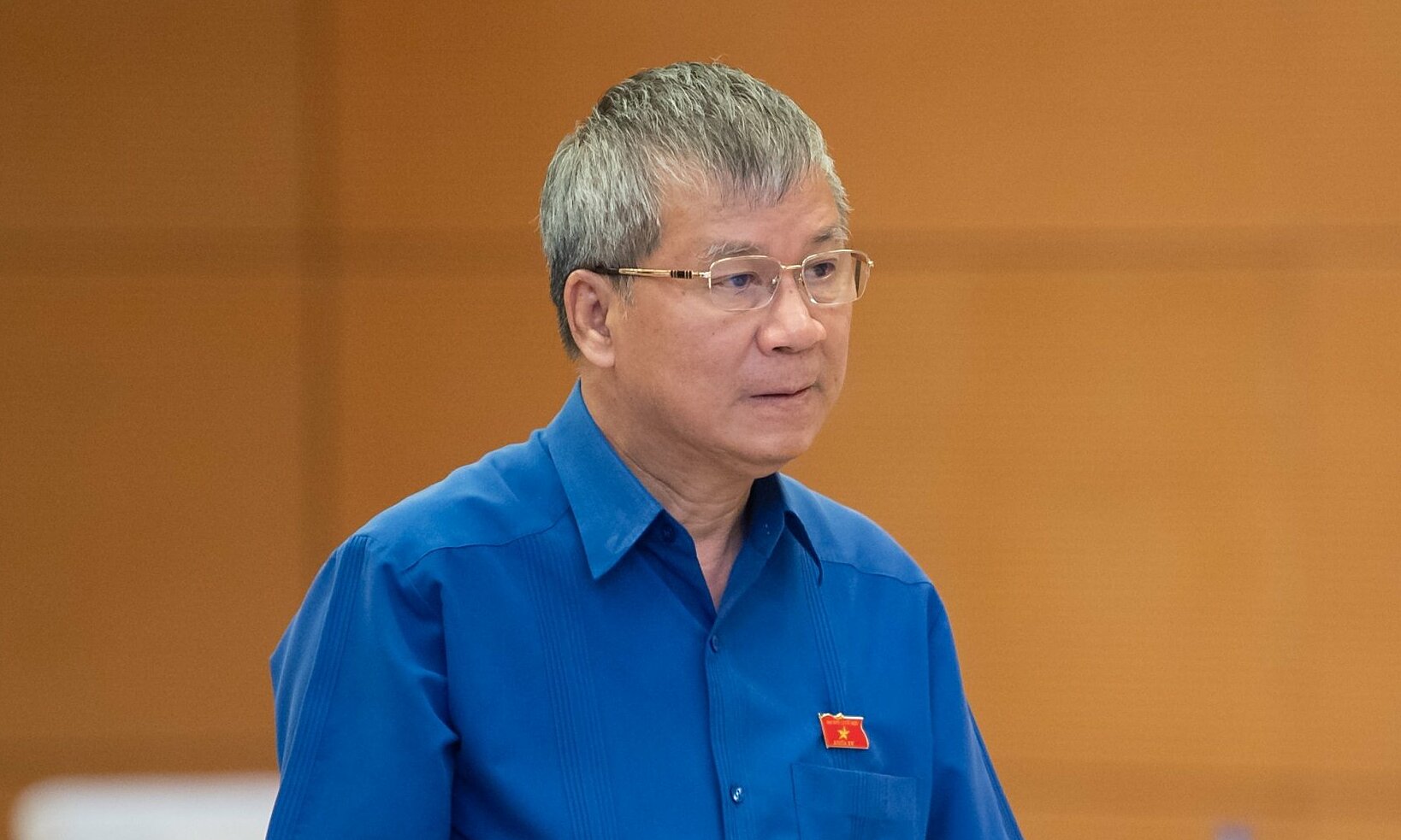 Đại biểu Quốc hội Nguyễn Anh Trí phát biểu sáng 12/5. Ảnh: Hoàng Phong