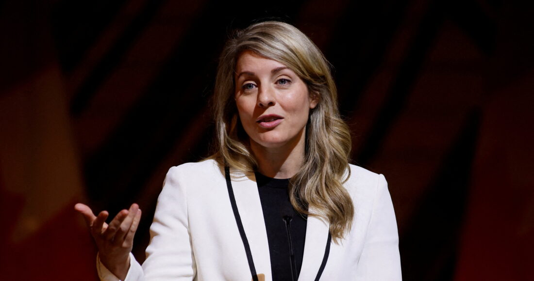 Ngoại trưởng Canada Melanie Joly phát biểu tại thành phố Gatineau, tỉnh Quebec ngày 26/10/2022. Ảnh: Reuters