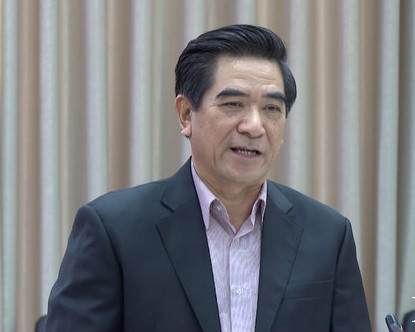 Ông Doãn Văn Hưởng, nguyên Chủ tịch tỉnh Lào Cai, tháng 2/2020. Ảnh: Laocaitv