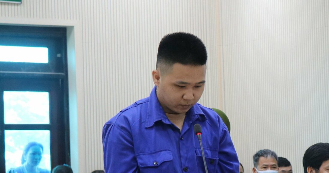 Phan Thanh Hoàng tại tòa. Ảnh: Xuân Hoa