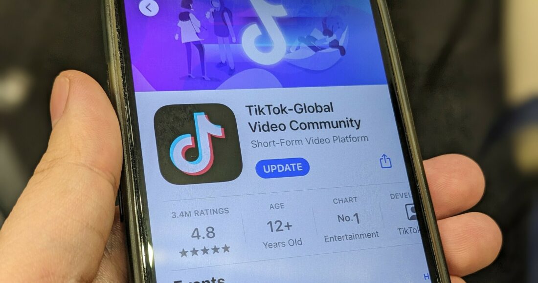 Ứng dụng TikTok trên cửa hàng trực tuyến App Store của iPhone. Ảnh: SH