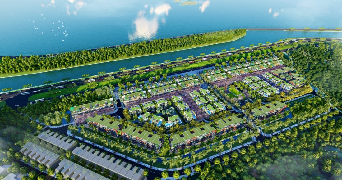 Phối cảnh Flamingo Golden Hill với không gian sống yên bình, hòa quyện với thiên nhiên, tiếp nối triết lý phát triển dự án của Flamingo Holdings. Ảnh: Flamingo Holdings