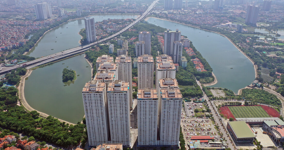 Khu chung cư HH Linh Đàm, phường Hoàng Liệt, quận Hoàng Mai. Ảnh: Ngọc Thành