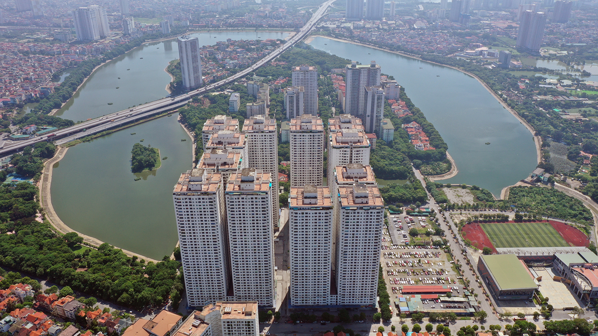 Khu chung cư HH Linh Đàm, phường Hoàng Liệt, quận Hoàng Mai. Ảnh: Ngọc Thành