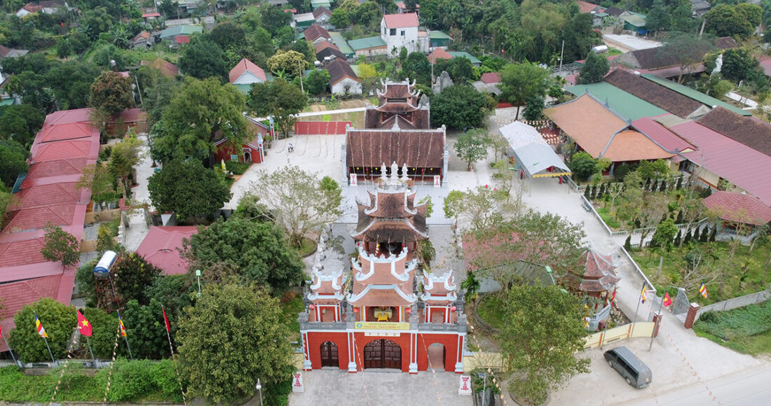 Di tích lịch sử, văn hóa cấp tỉnh chùa Đá ở xã Tùng Ảnh, huyện Đức Thọ. Ảnh: Đức Hùng
