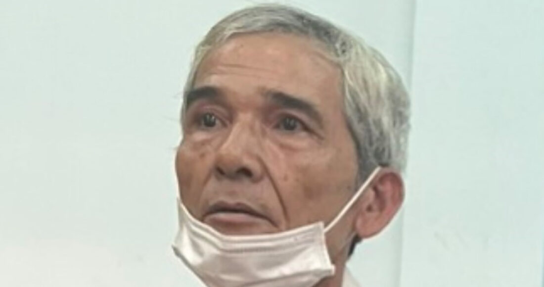 Dũng thời điểm bị bắt. Ảnh: Thái Hà