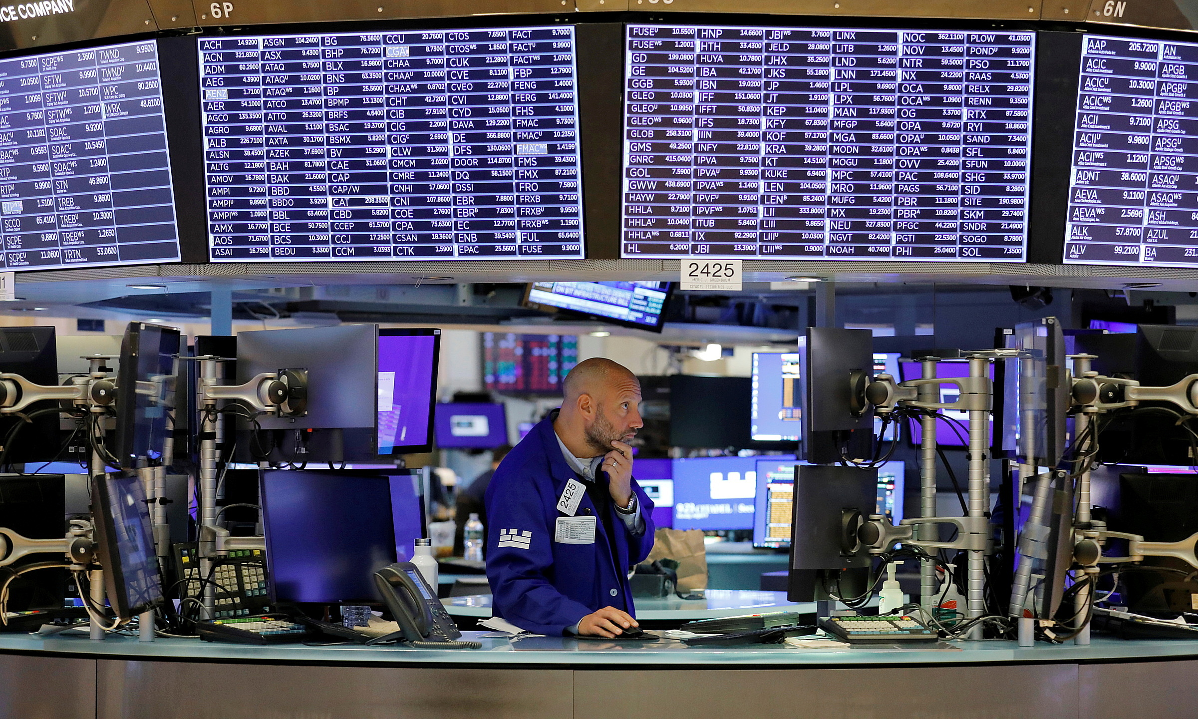 Một góc sàn New York vào tháng 9/2021. Ảnh: Reuters