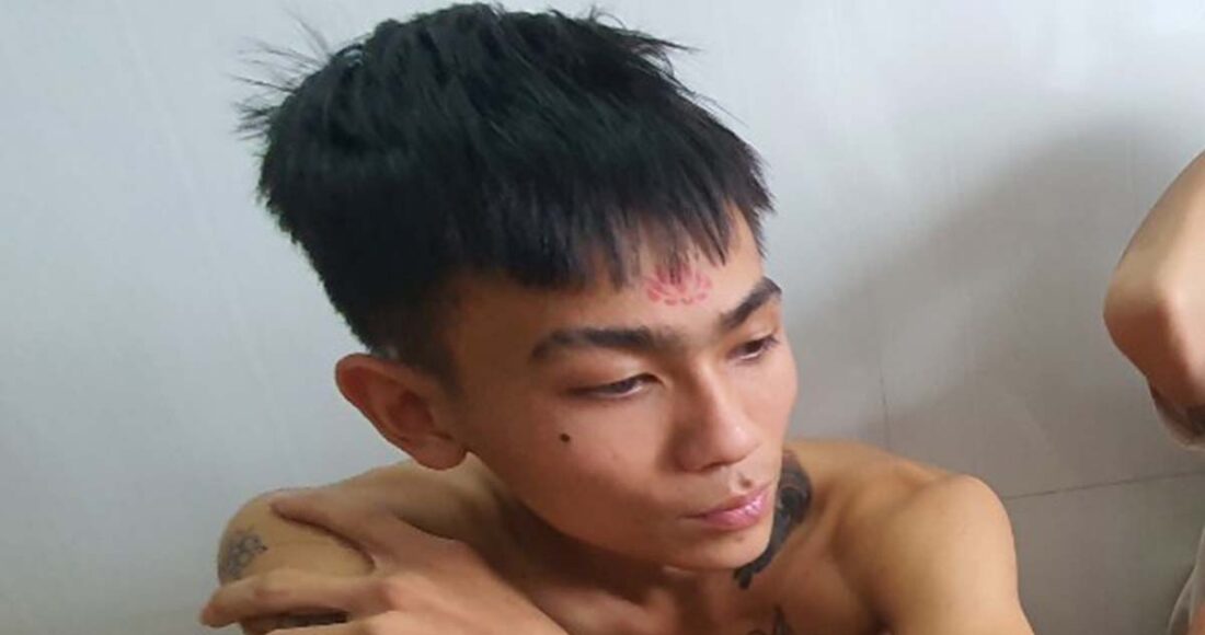 Nguyễn Thành Nhân lúc bị bắt. Ảnh: Ngọc Oanh