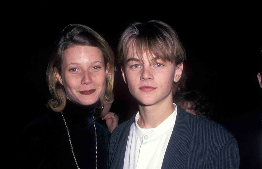 Gwyneth Paltrow và Leonardo DiCaprio thời trẻ. Ảnh: Yahoo