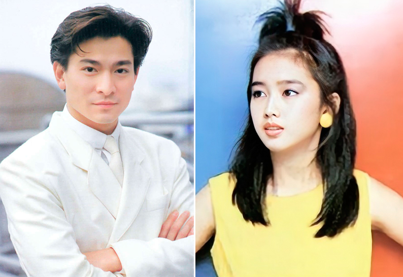 Lưu Đức Hoa và Chu Lệ Thiên thời trẻ. Ảnh: Ifeng