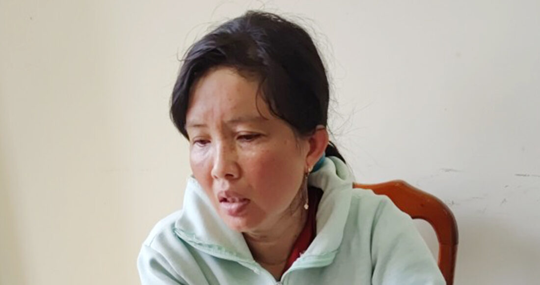 Ly tại cơ quan điều tra. Ảnh: Nhật Vy