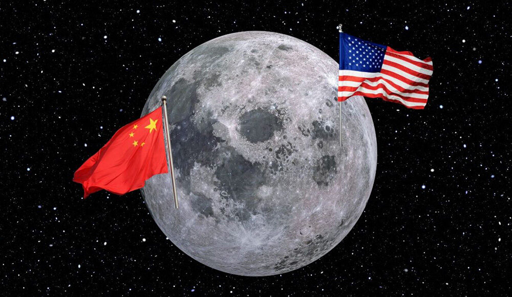 Trung Quốc và Mỹ đều đặt mục tiêu đưa người lên Mặt Trăng. Ảnh: Euronews