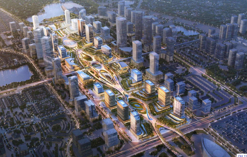 Phương án kiến trúc khu Tây Hồ Tây. Ảnh:SPMB