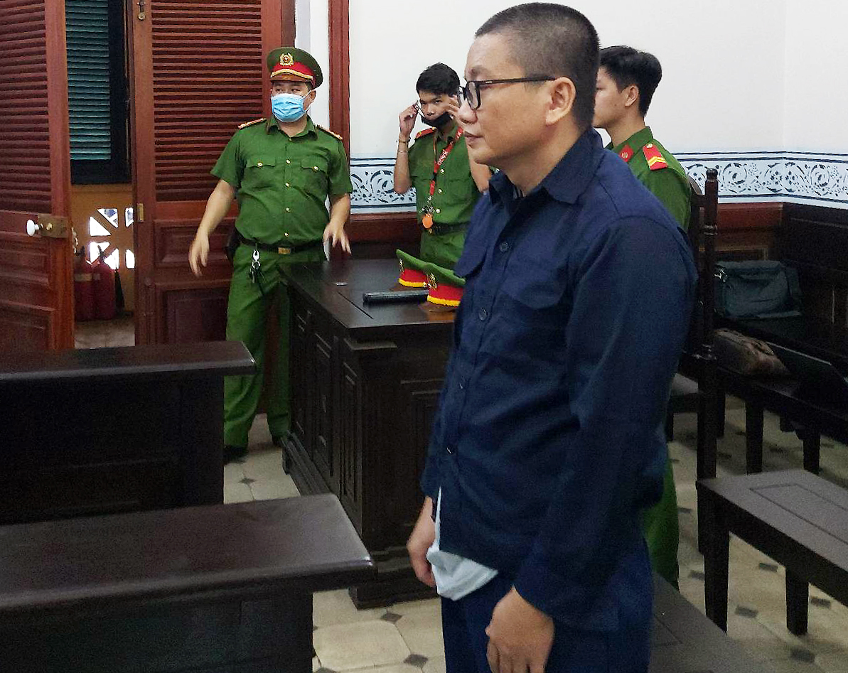 Bị cáo Phương tại tòa hôm nay. Ảnh: Duy Bình