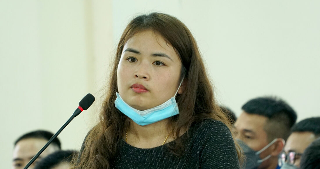 Wu Ting Ting tại tòa. Ảnh: Trường Hà