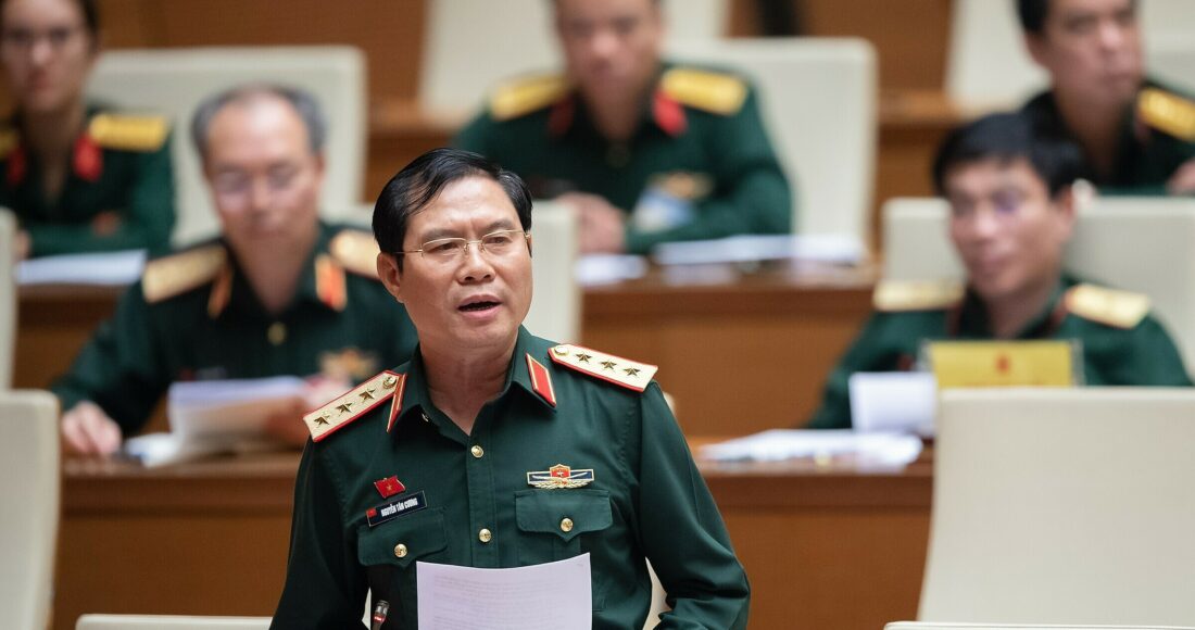 Thượng tướng Nguyễn Tân Cương, Tổng tham mưu trưởng, Thứ trưởng Quốc phòng. Ảnh: Media Quốc hội