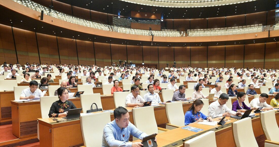 Đại biểu Quốc hội tại phòng họp Diên Hồng. Ảnh: Media Quốc hội