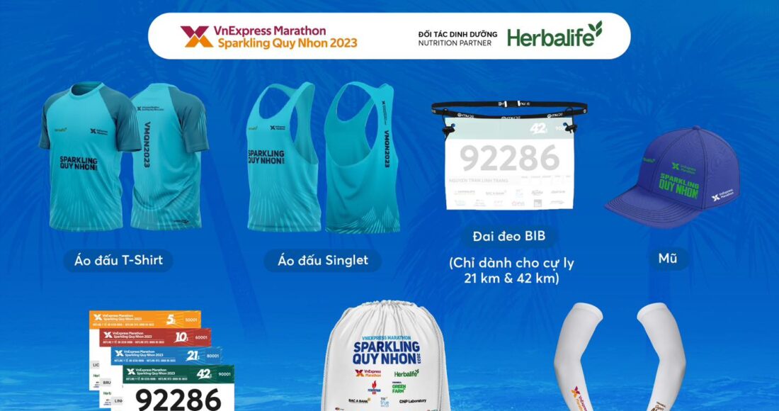 Vật phẩm cho runner VM Quy Nhơn.