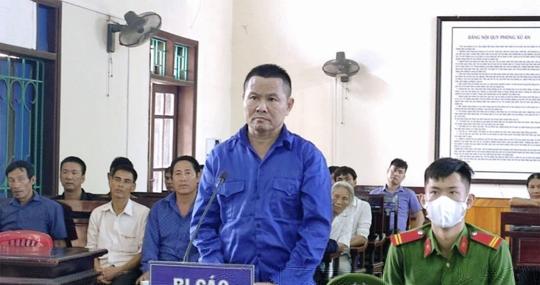 Bị cáo Dương Nam Hải tại phiên xét xử ngày 1/6. Ảnh: Hùng Lê