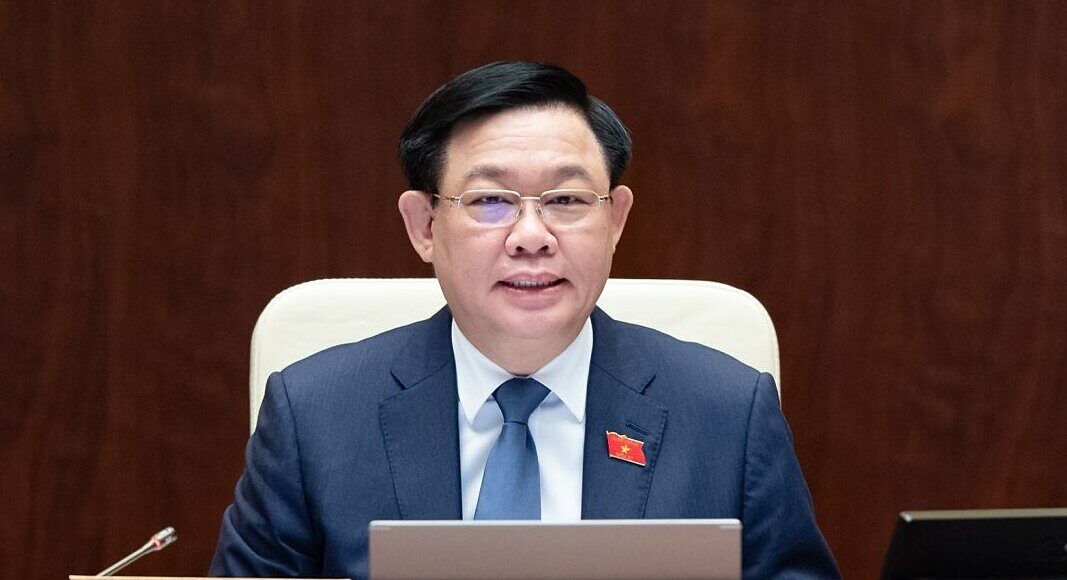 Chủ tịch Quốc hội Vương Đình Huệ tại phiên chất vấn. Ảnh: Phạm Thắng