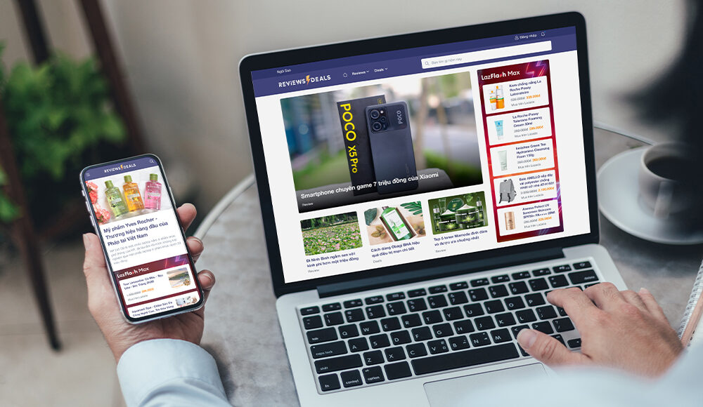 Giao diện Reviews and Deals trên Ngôi Sao. Ảnh: Ngôi Sao