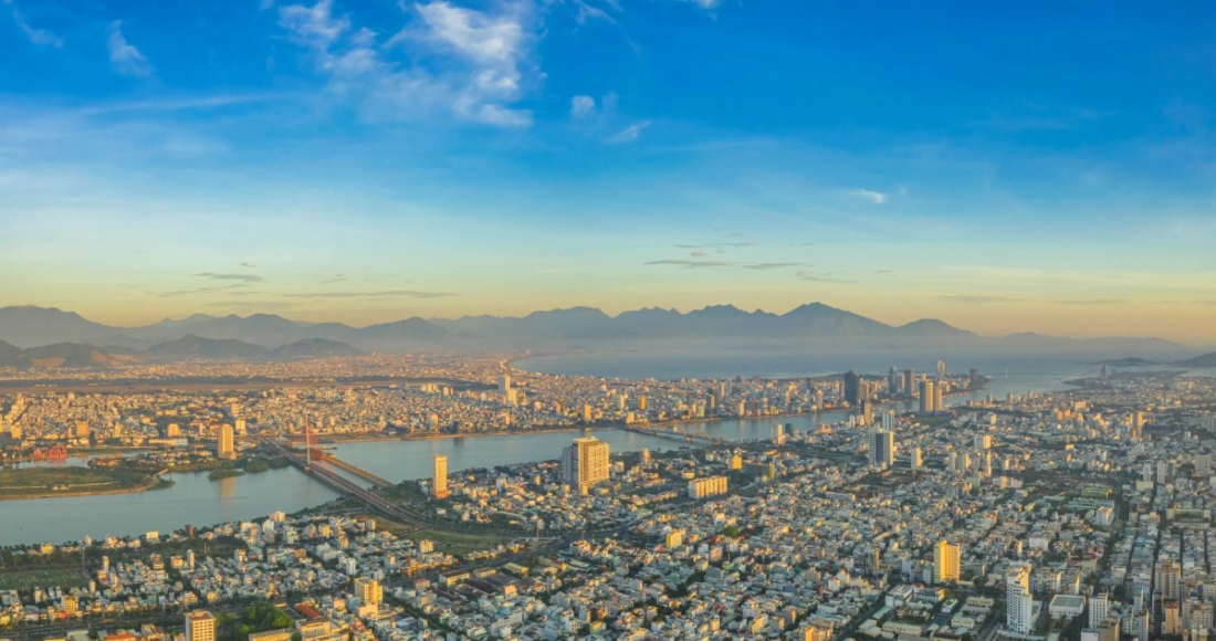 Toàn cảnh thành phố Đà Nẵng từ trên cao. Ảnh: Sun Group